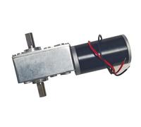 1pcs 12Vworm gear DC reduction motor 24V motor 5840-31ZY motor high torque Single/double shaft(Blue,27RPM_24V)