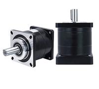 1pcs 130mm Servo Motor Planetary Gearbox Nema52 Stepper Motor Speed Reducer 3 to 1/5 to 1/15 to 1 19mm/22mm Input(Ratio 80 to 1,19 Input 19 Output)