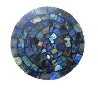 1pcs 15-18cm Pull Feldspar Quartz Crystal Disc Blue Moonlight Stone