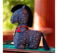 1Pcs 15/20/25cm National Style Horse Plush Toy 2026 Year Of The Horse Mascot Plush Toys Rich Fabric Pony Doll Decor Festival Gift Kid Gift