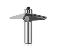 1pcs 15 Degree Chamfer And Bevel Edge Forming Router Bit, 12mm 1/2 Inch Shank Woodworking Milling Cutter Tool Carbide Chamfer Router Bits(12.7mmX25.4mm)