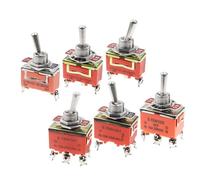1PCS 15A 250V Toggle Switch E-TEN1322 1021 1122 1221 1321 3Pin on-off SPST Rocker Switch 6Pin on-off-on on-on DPDT Waterproof Ca(E-TEM1221)