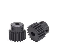 1Pcs 15T-19T 1M D Hole Spur Gear With Step 1 Mod 15 16 17 18 19 Teeth 45# Steel Metal Motor Gear Bore 5x4.5/6x5/6x5.5/8x7/8x7.5mm(8x7mm,15 Teeth)