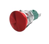 1PCS 16/19/22mm Multicolour Metal Button Switch Mushroom Head 10A High Current Self Resetting/Self-locking Waterproof Start Button(DVPSCM12-SL,Self-locking)