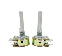 1PCS 16 Type B10K Single 5Pins Speaker Volume Potentiometer With Switch 10-point step-by-step 30mm Handle