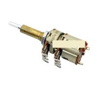 1pcs 16 type double shaft double potentiometer with switch A50K and B50K shaft length 30mm