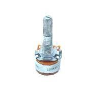1PCS 16-Type RK163 A100KX2 A50KX2 Audio Dual-unit Rotary Potentiometer 100K 50K 6Pins 25mm flowers shaft NWPNLXEA(50K Ohm)