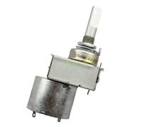 1pcs 161 Type A50K Dual Channel Motor Potentiometer Half Shaft 25MM 6-Pins Stereo Channel Volume Adjustment