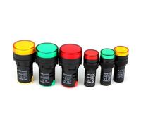 1pcs 16mm 22mm LED signal light ad16-22DS 16C opening indicator light/signal light/LED/indicator light 6v12v24v36v220v380v IDGTTLDF(Green,22MM_AC DC 36V)