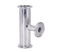 1pcs 19-108mm Pipe OD 1.5~4in Tri Clamp Reducer Tee 3 Ways Pipe Fitting SUS 304 (32mm-19mm-32mm)