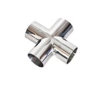 1pcs 19mm-108mm Pipe OD Butt Welding Cross 4 Ways Splitter SUS 304 Fitting Spliter Beer Wine(38mm 1.5 Thick)