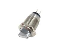 1PCS 19mm 22mm 2 3-position push button switch DPDT selector knob rotary switch waterproof stainless steel dimmer light power switch(22mm,2 Positions)