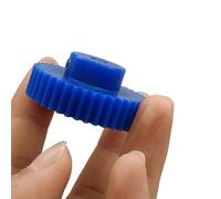 1pcs 1M Plastic Spur Gear with Step 1 Module 18T to 60 Teeth Blue Nylon Cylindrical 10mm Inner Hole Pinion Steering Hardware(24 Teeth)