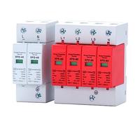 1PCS 1P 2P 3P 4P House Lightning Surge Protector Protective Low-Voltage Arrester Device 380V Lightning Device Automatic switch (Color : 40ka, Size : 2)