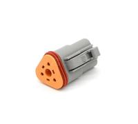 1Pcs 2-12 Hole DT Waterproof With Fixed Flange Connector Insert DT04-2PA-L012 DT06-08SA DT06-6S DT04-6P DT04-08PA DT04-4P(DT06-3S 3P female)