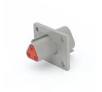 1Pcs 2-12 Hole DT Waterproof With Fixed Flange Connector Insert DT04-2PA-L012 DT06-08SA DT06-6S DT04-6P DT04-08PA DT04-4P(DT04-3P-L012 3P male)