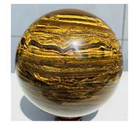 1pcs 2-2.5kg Iron Tiger Eye Stone Ball Quartz Crystal Yellow Tiger's Rock