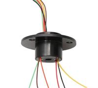 1PCS 2/4/6/8/12ch Wires 2A 10A Hollow Shaft Slip Ring Hole 5-38.1mm D22-99mm Conductive Rotary Joint Electric Slipring Connector(Hole 5mm 6CH 2A)