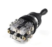 1pcs 2/4 Directions Momentary/Self-locking Monolever Joystick Switch Transparent Black HKA1-41Z02/41Z04/41Y02/41Y04(HKA1-41Z04)