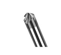 1PCS 2/4 Flutes Spiral Chamfer Cutter For Deburring Tungsten Steel 30/60/90/120 Degrees Gloss Alloy For Inner Holes(2.0x60DEGx8x60x4F)