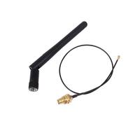 1Pcs 2.4G WiFi Antenna 3dBi Foldable Antena .4GHz SMA Male For Wireless Router + PCI U.FL IPX To Female 1.13 Pigtail Cable(Antenna x cable set)