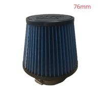 1pcs 2.5 3 3.5 4 Inch Car Intake Air Filter for 14084-2 Universal High Flow Cone 102 89 76 70 63.5 60mm KN Tapered Mushroom Head(Short Blue 76mm)