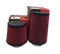 1pcs 2.5 3 3.5 4 Inch Car Intake Air Filter for 14084-2 Universal High Flow Cone 102 89 76 70 63.5 60mm KN Tapered Mushroom Head(Short Silvery 76mm)