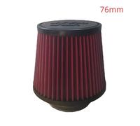 1pcs 2.5 3 3.5 4 Inch Car Intake Air Filter for 14084-2 Universal High Flow Cone 102 89 76 70 63.5 60mm KN Tapered Mushroom Head(Short Red 76mm)