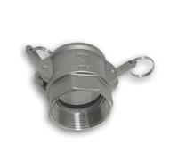 1pcs 2" BSPT Female Thread 304 Stainless Steel Type D Socket Camlock Fitting Cam and Groove Coupler