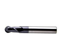 1pcs 2 Flute Cutting HRC55 1mm 2mm 3mm 4mm 5mm Milling Machining Tungsten Steel Sprial Bit Milling Cutter Ball Nose End Mill(R2.0x4Dx50L)