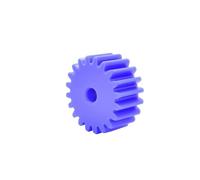 1PCS 2 Module Nylon Spur Gears 44T/45T/46T/47T/48T/50T Unfinished Bore 10mm Plastic Cylindrical Gear for CNC equipment(2 Module 46T Bore 10mm)