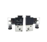 1PCS 2-Position Three-Way Solenoid Valve 3V 1 - M5 / 06 Normally Closed Pneumatic Control Valve Type(3V1 06 G1-8,DC24V_1PC)