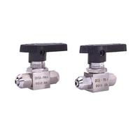 1PCS 2-Way Stainless Steel Quick Screw Ball Valve OD Tube 4mm 6mm 8mm 10mm 12mm PU Hose Trachea Valve Switch Valve(4mm OD Tube)