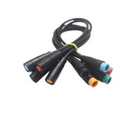 1Pcs 20/100cm E-bike Speed Sensor M/F Extension Cable M8 2 3 4 5 6 Pin Electric Bicycle Waterproof For Ebike Display Copper Wire(20 cm,3Pin)