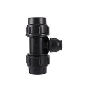 1pcs 20/25/32/40/50mm PVC PE 3-Way Reducing Coupling Tap Water Splitter Plastic Valve Connector Garden Farm Irrigation Pipe Hose Join(Black,50 x 25 x 50)
