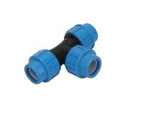 1Pcs 20/25/32mm PVC PE 3-Way Reducing Coupling Tap Water Splitter Plastic Valve Connector Garden Farm Irrigation Pipe Hose Join(25mm)