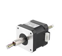 1pcs 20/28/35/42/57/86 hollow shaft small double shaft M5 internal and external thread through hole stepper motor(42HK34)