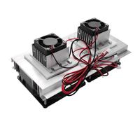 1PCS 200 x 115 8.5mm 120W Thermoelectric Peltier Refrigeration Semiconductor Cooling System Kit Double Fan