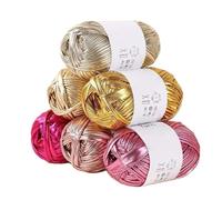 1pcs 200g Shiny Metallic Cloth Yarn, Hand-Knitted DIY Materials, Crochet Roving Yarn, Replacement for Making Crochet Backpacks, Cushions Crochet Kits for Beginners Adults(12 Dark Grey)