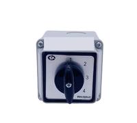 1pcs 20A Universal Conversion Selector With Box LW26-20/4 Four Poles Rotation Selection Waterproof Control Circuit Cam Switch(Customize)
