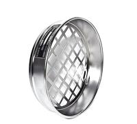 1pcs 20cm Gravel Sieve with Square Holes - Laboratory Standard Test Sieve for Accurate Material Separation (Aperture 0.075-90mm)(Lid and bottom)