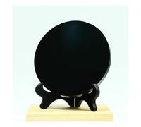 1pcs 20cm Obsidian Disc Quartz Crystal Home Decoration Gem