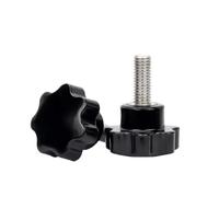 1pcs-20pcs Six-Lobe Hand Knob Screws Bolt M4 M5 M6 M8 M10 M12 Head Thread Clamping Thumb Handle Machine Bolts for Machine Tool Machinery Latche(35mm(2pcs),M5 (Head 25mm))