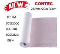 1PCS 210mm20m Thermal Recorder Printer Paper for CONTEC 12 Channel ECG Machine