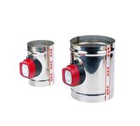 1pcs 220V/12V/24V Stainless Steel 201 Motorized Damper Solenoid Valve 4/5/6/8 inch Air Duct Vent 63/76/80/100/125/150/200/250 mm(OD 76mm,DC12V)