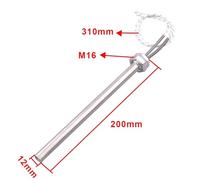 1pcs 220v Cartridge Heater Water Element Cylindrical Immersion Heating Element M16 Thread 300W/500W/600W/800W(600W)