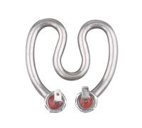 1pcs 220v Tubular Immersion Heating Element for Kettle SUS/Copper Shaped Heating Tube for Coffee Electric Immersed Heater 500w/600w(SUS304 600W)