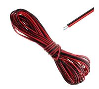 1Pcs 22AWG Electrical Wire 2 Core Black Red Wire Cable 22 Gauge 2 Pin Flexible Extension Cable,2.5mm twin and earth cable,for Car LED Strip Light(10 Mete）