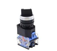 1Pcs 22mm 2/3 Positions Rotary Button Switch Selector Knob Switches LA38-11X2 20X3 Momentary Latching 1NO 1NC/2NO 2NC(LA38-11X2 1NO-1NC,Self-Reset)