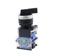 1Pcs 22mm 2/3 Positions Rotary Button Switch Selector Knob Switches LA38-11X2 20X3 Momentary Latching 1NO 1NC/2NO 2NC(LA38-20CX3 2NO,Self-Locking)